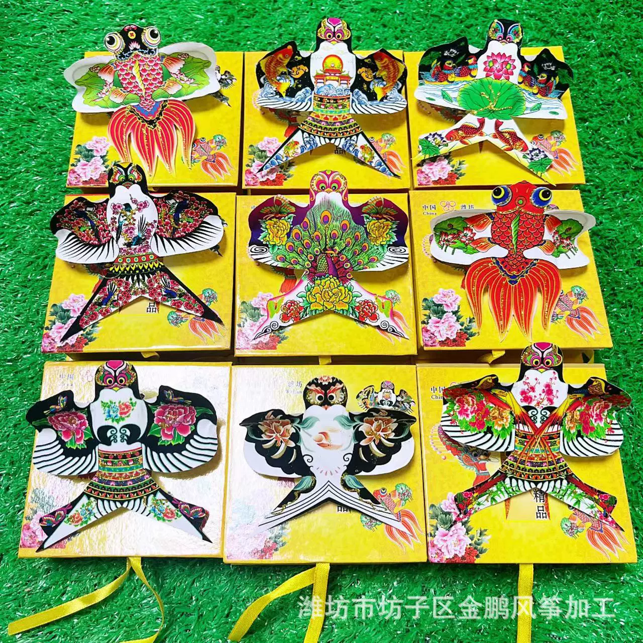 潍坊工艺品纸鸢传统小风筝礼盒中国风特色礼品风筝批发特色摆件