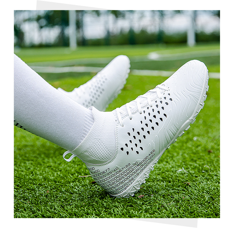 Fußball in der Größe 4748 mit hohem Schaft für Jungen und Mädchen AG mit langen, mit Spikes versehenen Lederfüßen für Sportschuhe für Teenager und Studenten_voghion.com