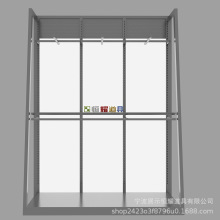 服装店铺展示架落地式衣服架子简约不锈钢货架男女装店韩版挂衣架