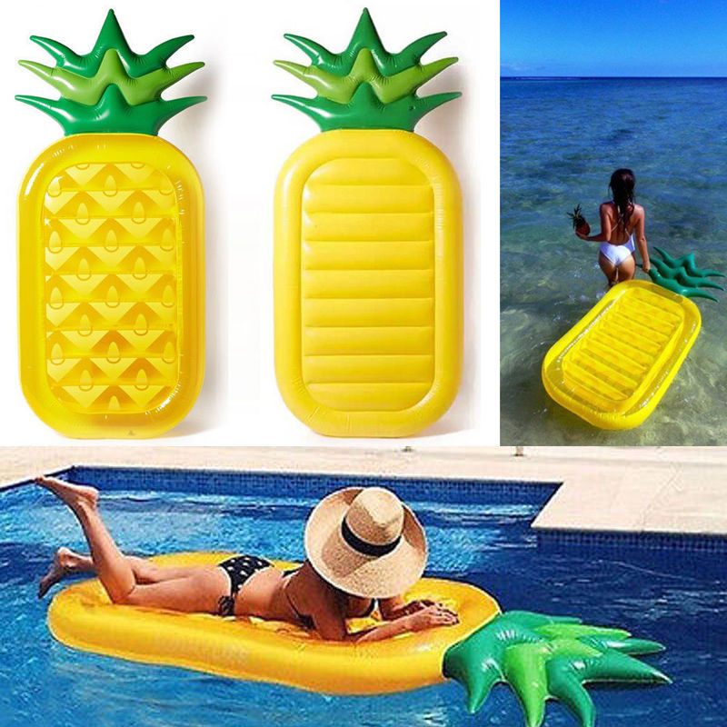 Custom manufacturer PVC inflation thickening new pattern inflation Eggplant fruit watermelon Floating row Floating Bed Swimming