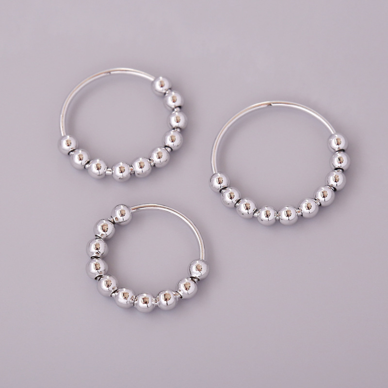 Nihaojewelry Fashion Rotatable Round Bead Ring Wholesale Jewelry display picture 13