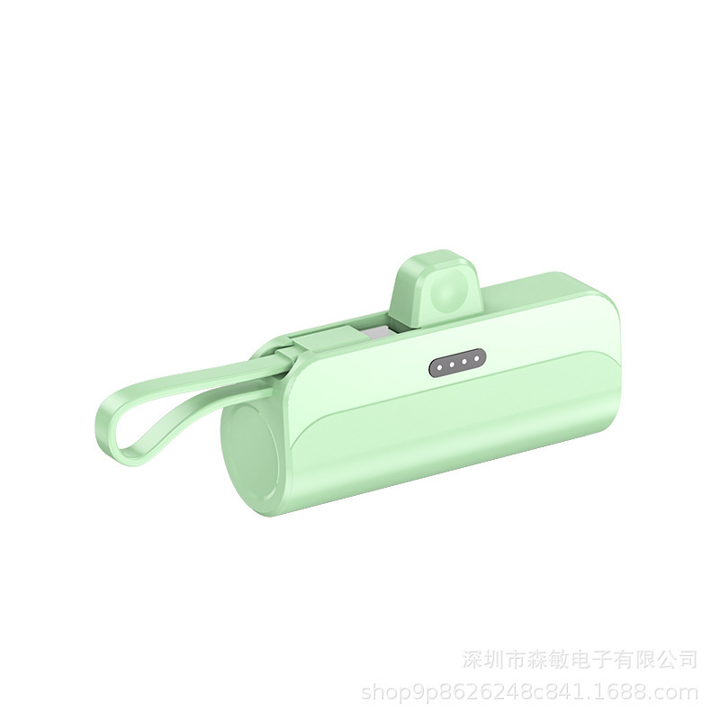 ミニ緊急ポケットワイヤレスカプセルパワーバンク 5000 mAh ケーブル高速充電モバイル電源卸売カスタマイズ|undefined