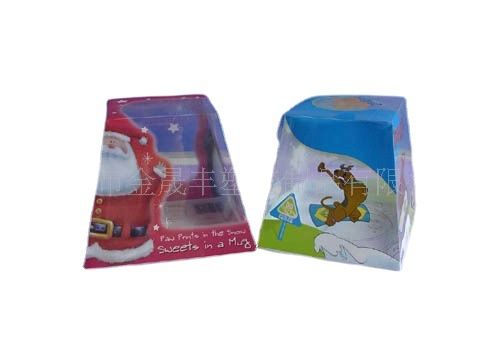 厂家供应 PVC透明盒子，梯形台玩具包装盒