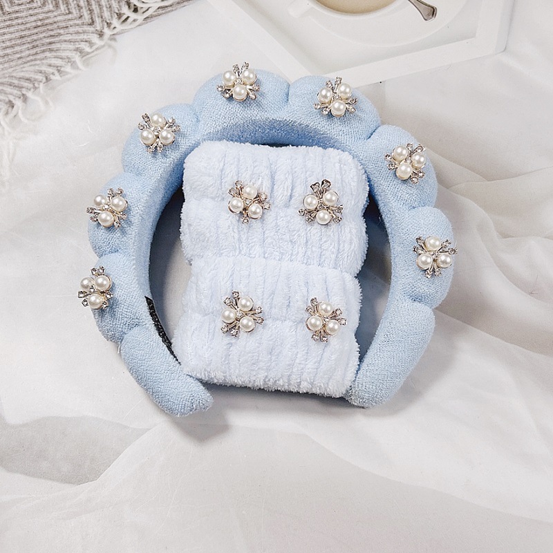 초음파 합금 트위스트 헤어 밴드-블루 (20*17*4cm 89g)