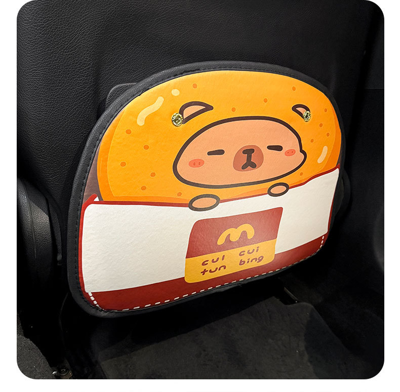 Kapibala Car Anti-Kick Pad Rear Seat Back Protection Wear-Resistant Kidsren's Anti-Dirty Universal Cartoon Cute Protective Pad