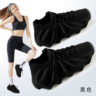 2025 Training Shoes Women's Indoor Fitness Skipping Rope Thick-Soled Yoga Shock-Absorbing Lightweight Special Soft-Soled Treadmill Sports Shoes