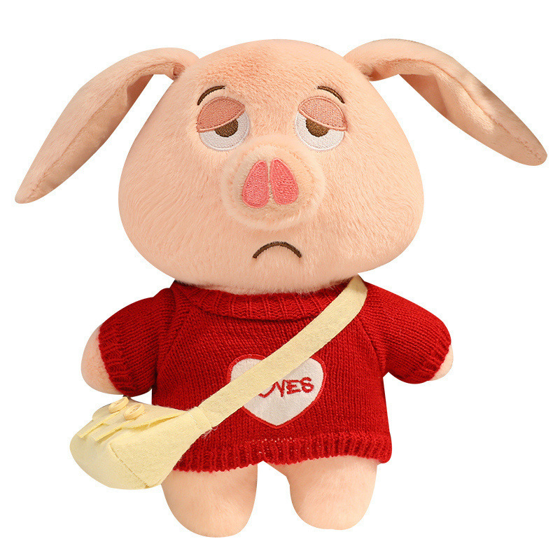 Transformado en una muñeca de montura de cerdo volador, linda muñeca, orejas plegables, regalo de vacaciones complicado de alto valor