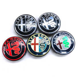 适用于 阿尔法 罗密欧 汽车轮毂改装配件 60MM轮毂中心盖 轮盖T60