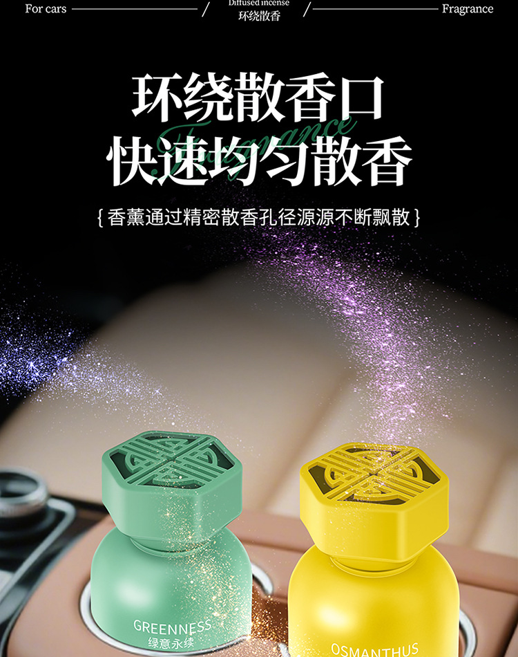 Car Aromatherapy 2026 New Model Long-Lasting Fragrance High-End Car-Specific Perfume for Use in the Car to Purify the Air and Remove Odors