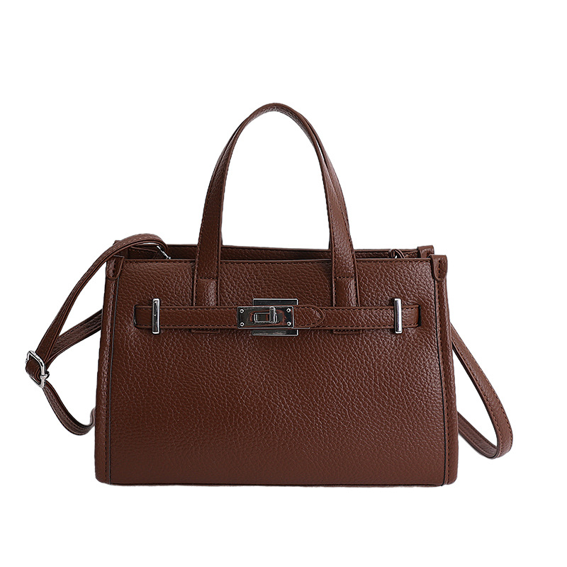 Bolso para mujeres 2026 venta transfronteriza caliente nuevo lichi estampado bolso de mano alta textura lujosa mochila de hombro