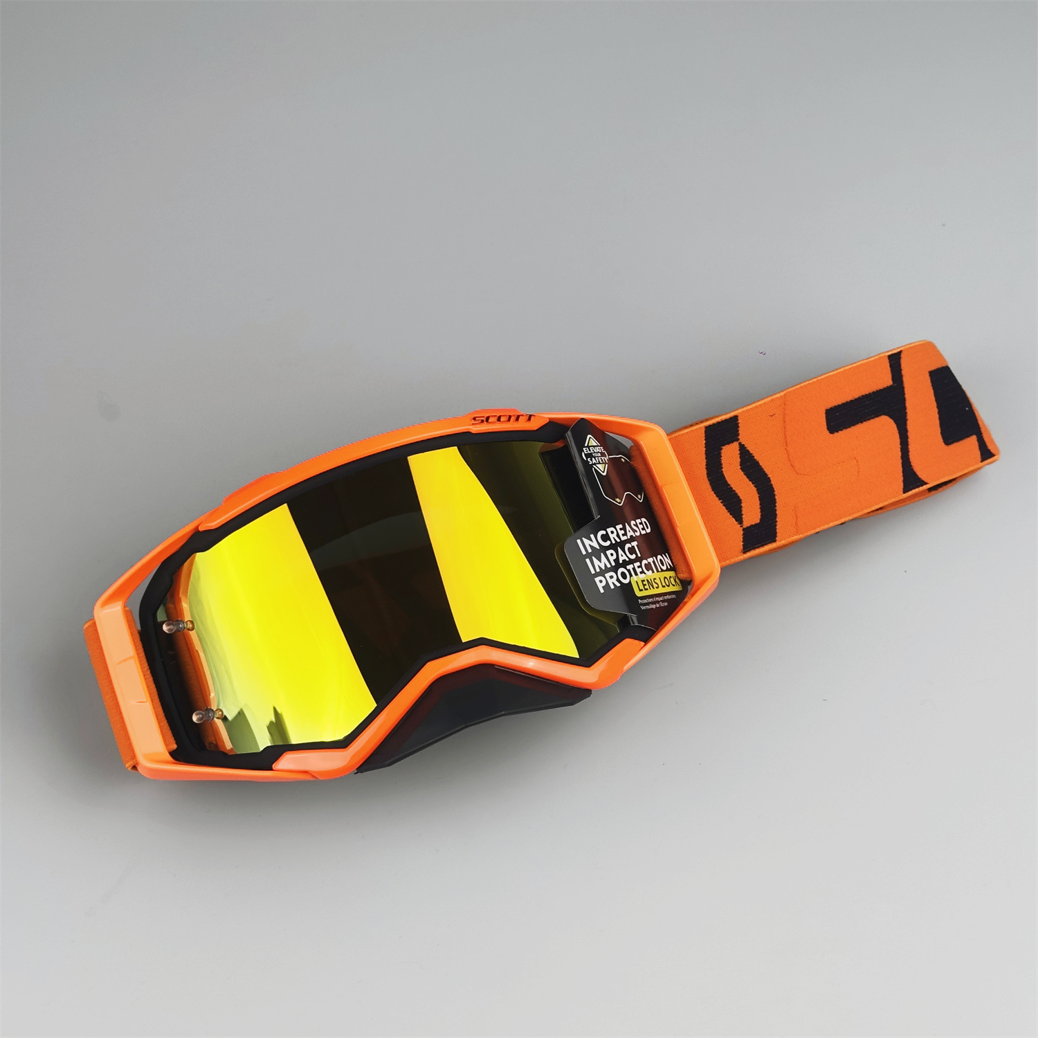 Orange black - imitation red lens