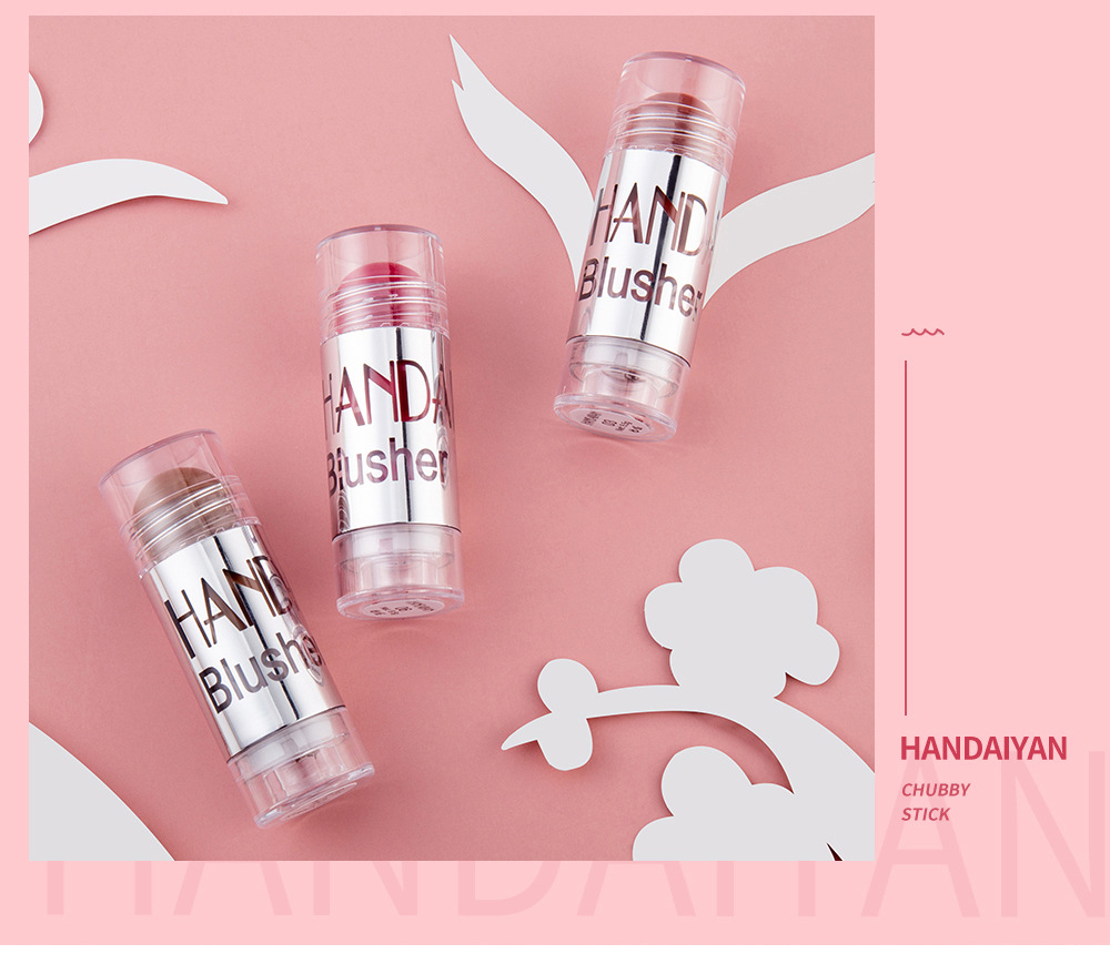 Han Daiyan Little Fat Stick Rouge Pearl powder blusher Cream Natural Sun Red_voghion.com