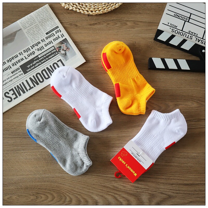 Extreme Fashion Towel Bottom Thickened Women's Socks Badminton Sports Socks terry boat socks shallow mouth low mouth invisible socks