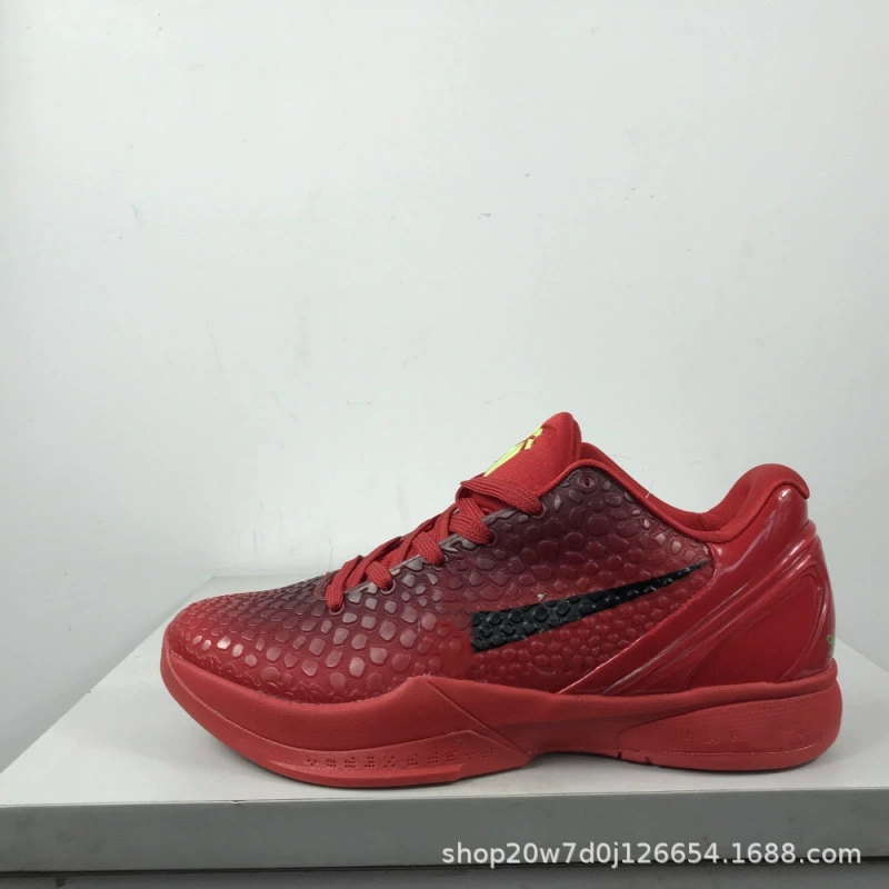 Баскетбольные кроссовки Kobe 6 зеленые, практичные кроссовки CAMPUS, ZOOM KOBE 6, противоскользящие и износостойкие, мужские и женские спортивные обуви