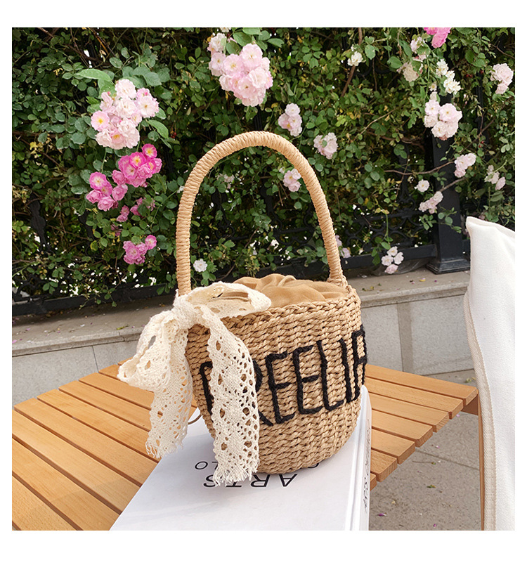 Korean Fashion Style New Hand-woven Bucket Bag display picture 8