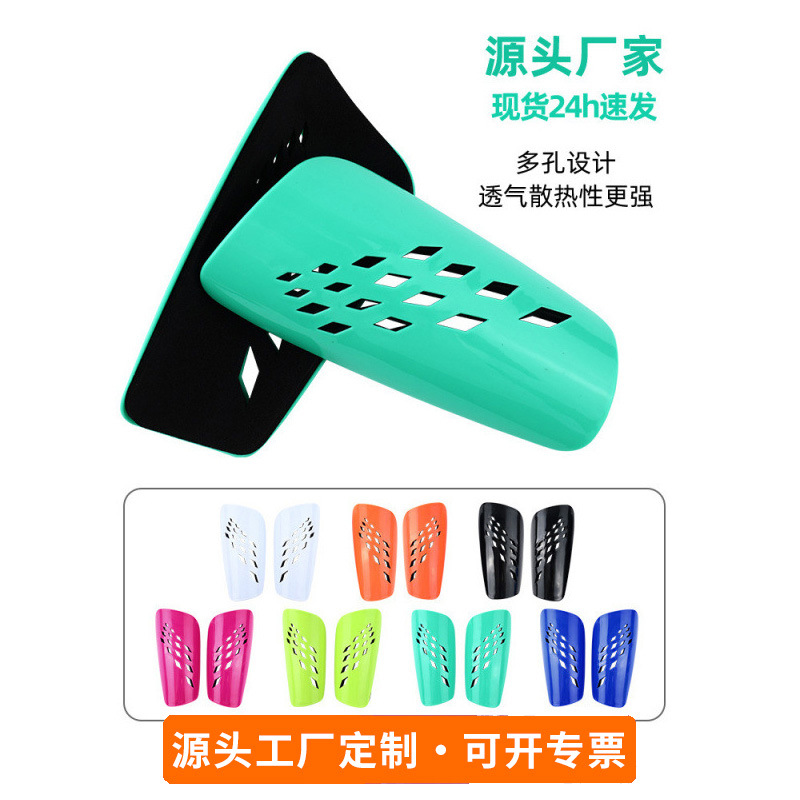 Professional Football Shin Guards with Multi-Hole Design, Thickened and Breathable, Leg Protection Socks with Insert Pads, Custom Sports Shin Guards