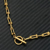 Accessory hip-hop style stainless steel, chain, necklace for beloved, European style, simple and elegant design