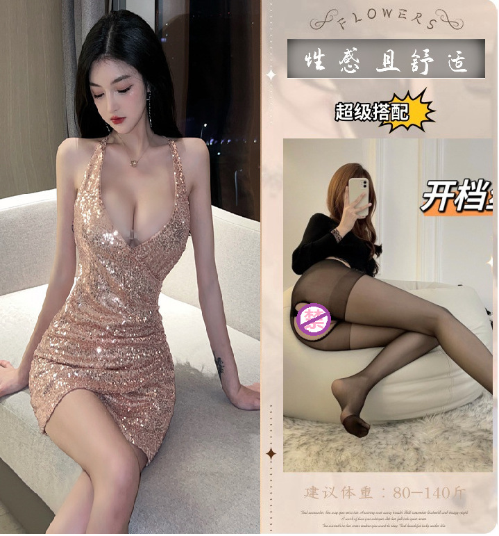 그림 정장 + 검정색 오픈 양말