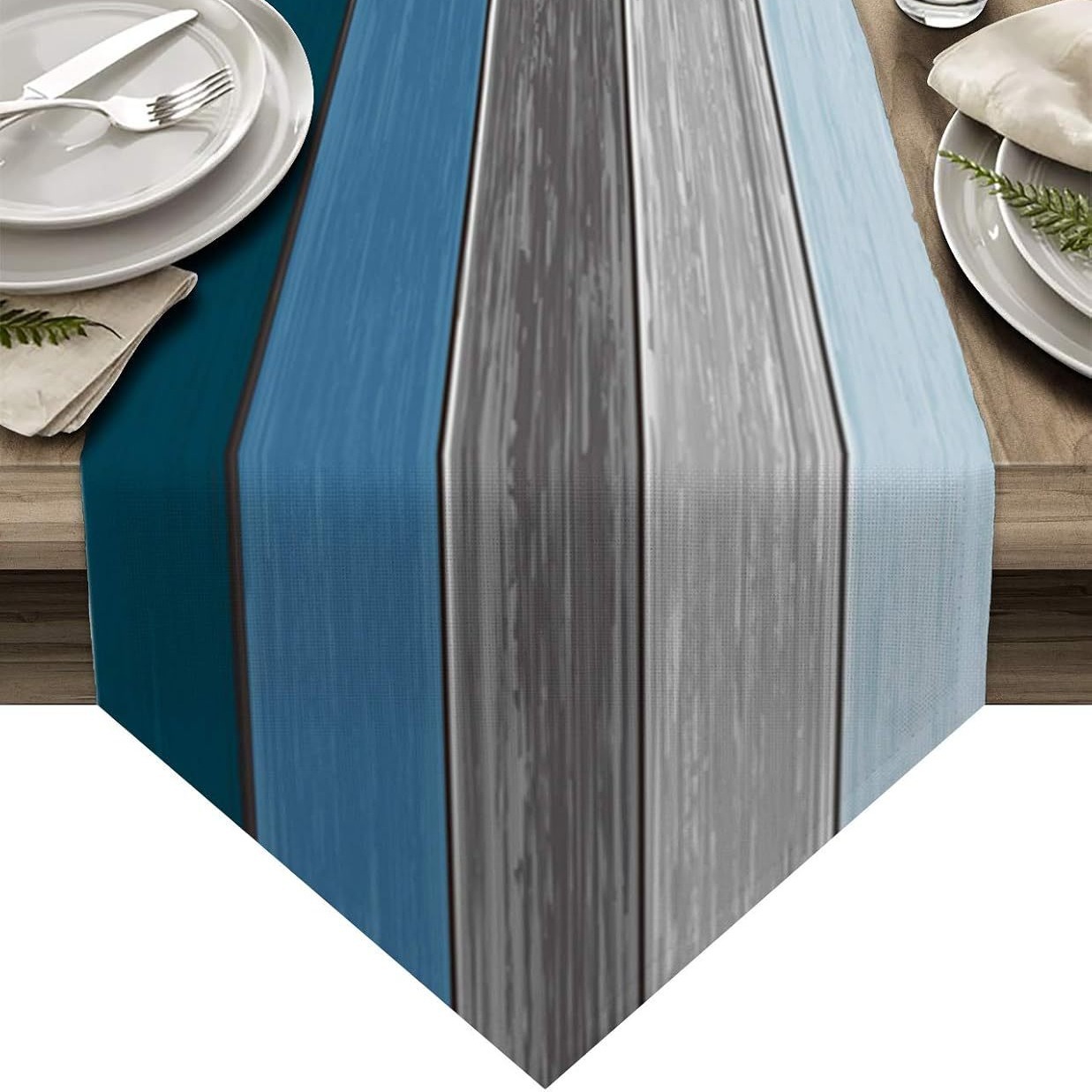 Transfronterizo 2024 Amazon nuevo estilo retrógrado triángulo lino tabla bandeja de mesa mesa comedor bandeja de té image 4