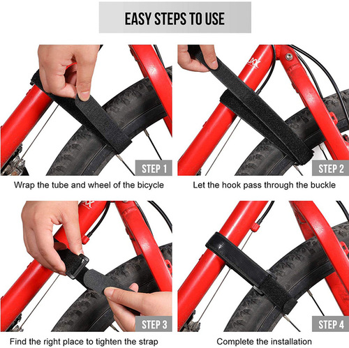 Bicycle wheel fixing strap, heavy-duty strap, nylon storage wheel anti-skid rope, bicycle anti-skid gel strap