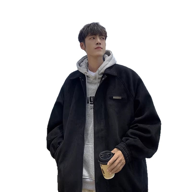 Versatile And Cool Looking Men's Retro Trendy Loose Casual Collar Jacket_voghion.com