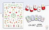 Cute nail stickers, ultra thin adhesive cartoon fake nails, with little bears, 3D