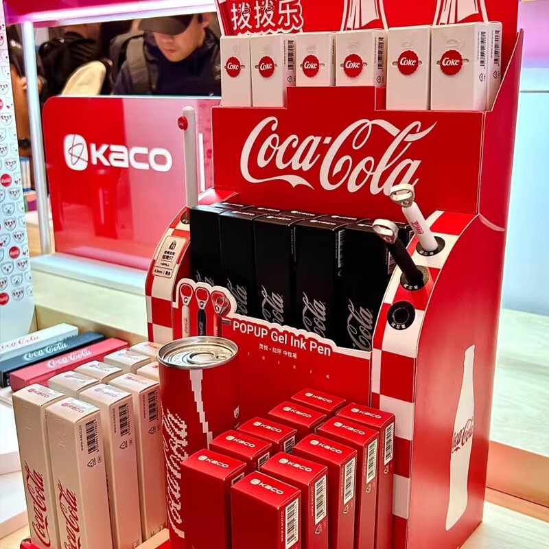KACO コカ・コーラ共同ブランド コカ・コーラ ベア プレス ゲルペン プルリングペン デコンプレッションペン ダイヤル回転芯|undefined
