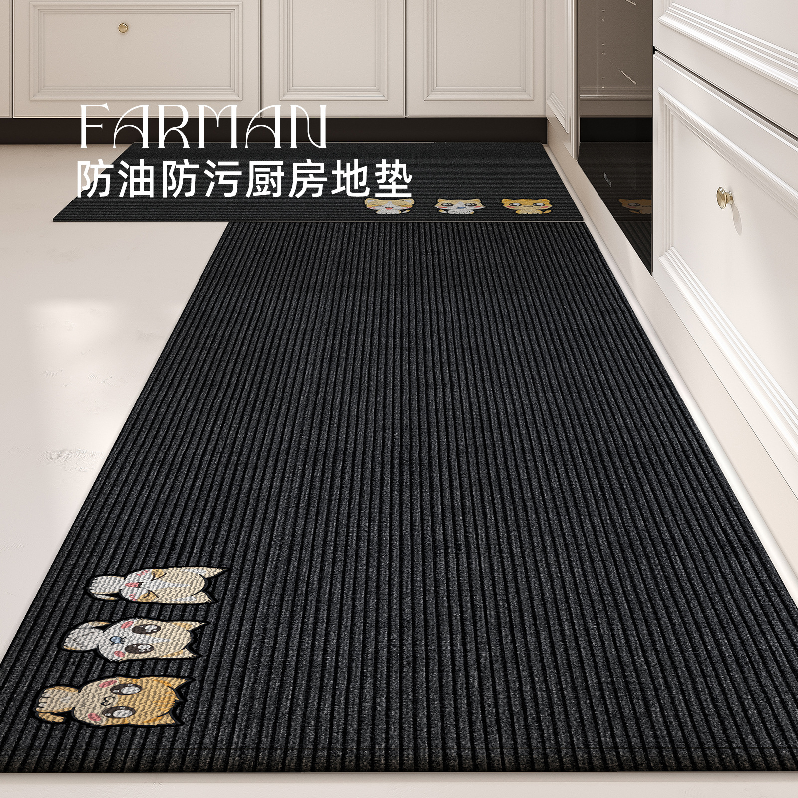 주방 바닥 매트는 물과 기름을 흡수하며, 규조토 진흙 미끄럼 방지 바닥 매트, 가정용 내마모성 및 관리가 쉬운 욕실 흡수성 바닥 매트입니다.