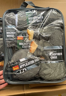 Brush, 9-Piece Car Wash Tool – Car cleaning tools - gray-oxford-cloth-11-piece-set-28336cm