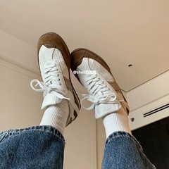 【Sheii蘇ライン】快適主義 ~ レトロなメッシュ通気牛革カジュアルシューズスポーツシューズ女性徳訓靴