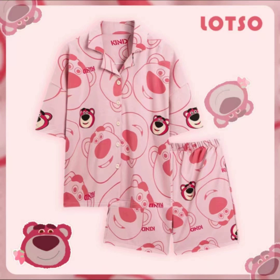 Летняя пижама женская Dongdamen короткий рукав, клетчатая, лёгкая, размеры M–XXL