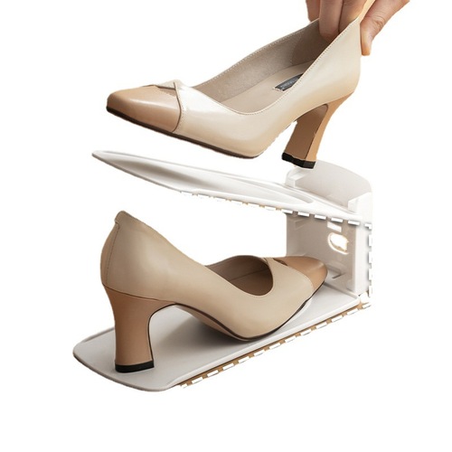 Manufacturer shoe rack space-saving double-layer shoe bracket adjustable shoe storage rack shoe cabinet layered partition storage rack