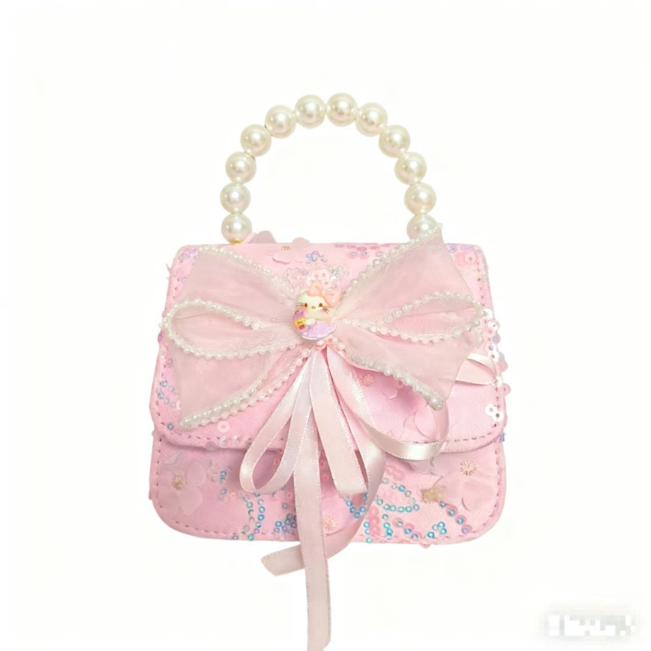 Bolso de perlas arco princesa pequeña fragancia Meilati Kulomi bolso de mano accesorios de cadena bolso de Año Nuevo