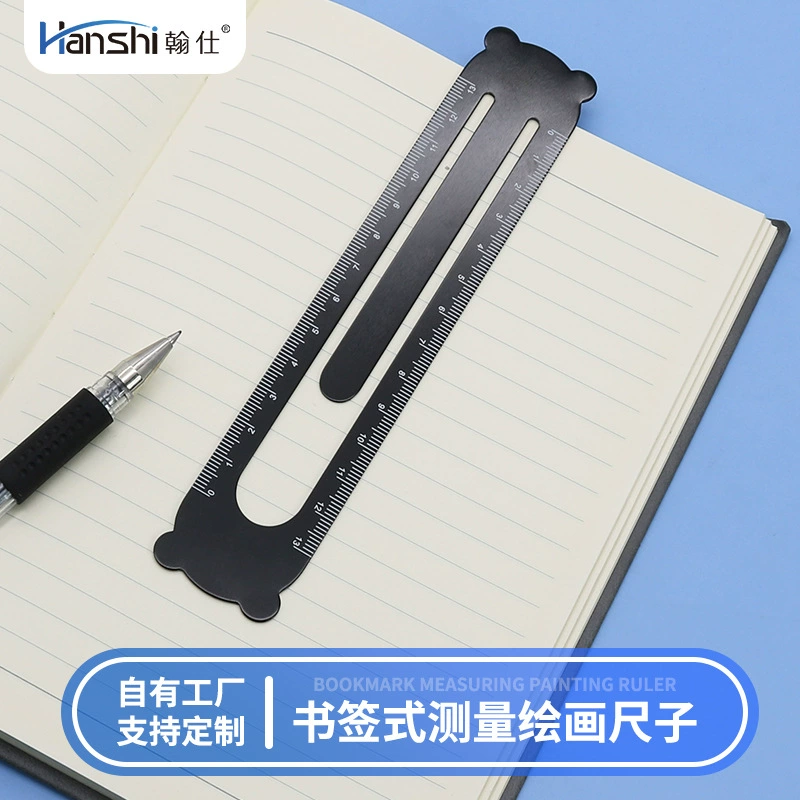 Производитель поставляет креативную форму книжной линейки 13 см линейка металлической мультяшной линейки