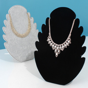 Flannel Flame Board Necklace Rack Jewelry Shelf Stall Display Stand Jewelry Pendant Necklace Board Jewelry Display Props