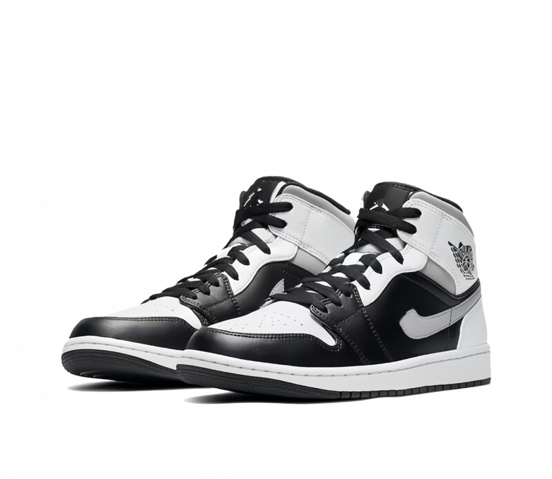莆田純正 AJ1 ミッドトップバスケットボールシューズスモークグレーアイスブルーユニセックススポーツシューズトレンディな多用途ハイバージョンジョー 1|undefined