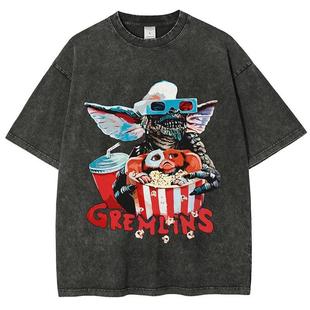 �W�aŮ�b����T��Funny Vintage Washed Halloween T-Shirt