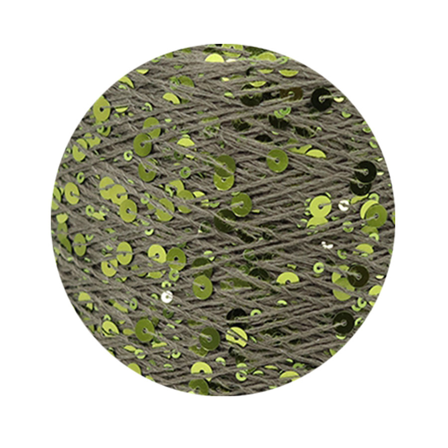 50g algodón lentejuelas hilo 3mm + 6mm peinado tamaño de lujo lentejuelas mano hilo tejer precio al por mayor