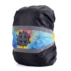 カラー新型防水カバー屋外リュックサック防水カバー登山ハイキングバックパック防雨カバー反射模様防水カバー