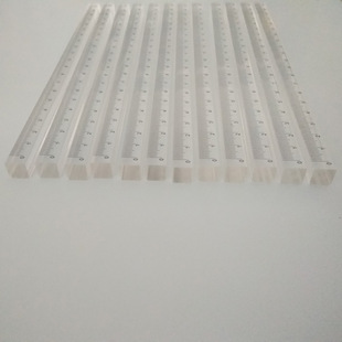 Transparent Acrylic Square Stick Ruler Plexiglass Square Long Student Gift Ruler Factory Processing