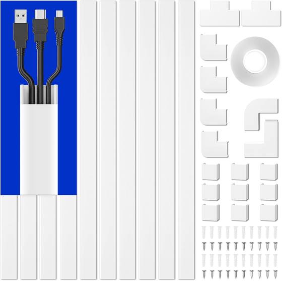 Cross-border supply Amazon hot PVC trunking suit direct environmental protection flame retardant self-adhesive Europe, America, Asia, Japan and Asia explosions
