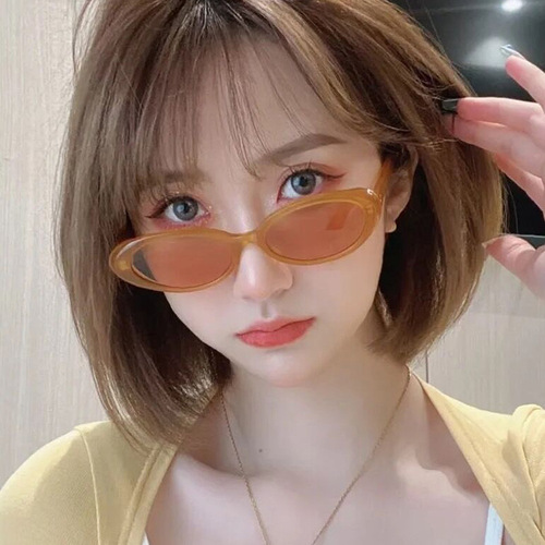 Oleole 3549mm Nail Oval Sunglasses Unisex Vlogger Sunglasses Korean Version Retro Xiaohongshu Eyeglasses