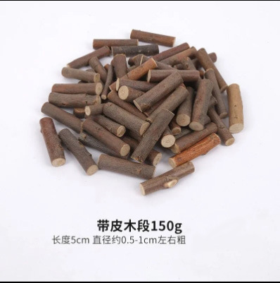 Diamètre de section en bois avec peau 0.5-1cm (environ 150g)