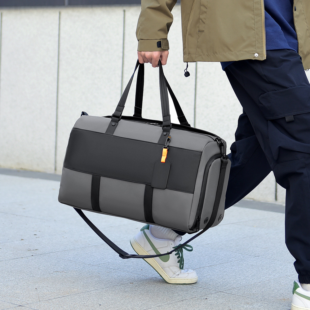 Moda transfronteriza nueva bolsa de mano bolsa de viaje corto nueva bolsa de yoga de gran capacidad separación seca y húmeda bolsa de fitness