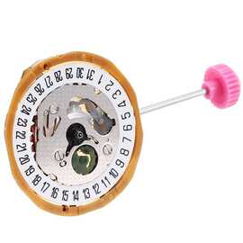 1个 图片色 金属 9T13石英机芯三针单日历6点位电子表芯手表配件