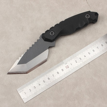 跨境热销小匕首高硬度小直G10手柄k鞘直刀野营户外便携刀工具小刀