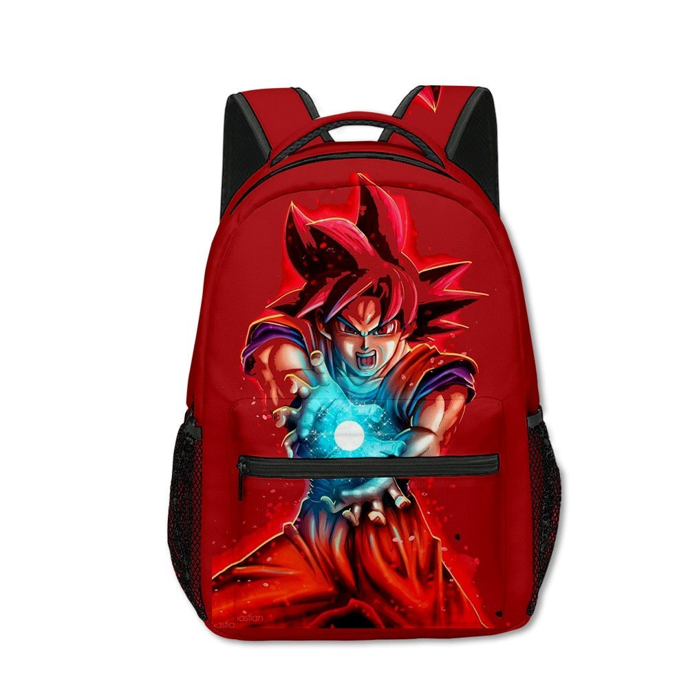 3D transfronterizo impresión de doble cara siete bolas de dragón nuevo dibujo animado bolsas escolares de estudiantes de primaria y secundaria mochila para niños mochila