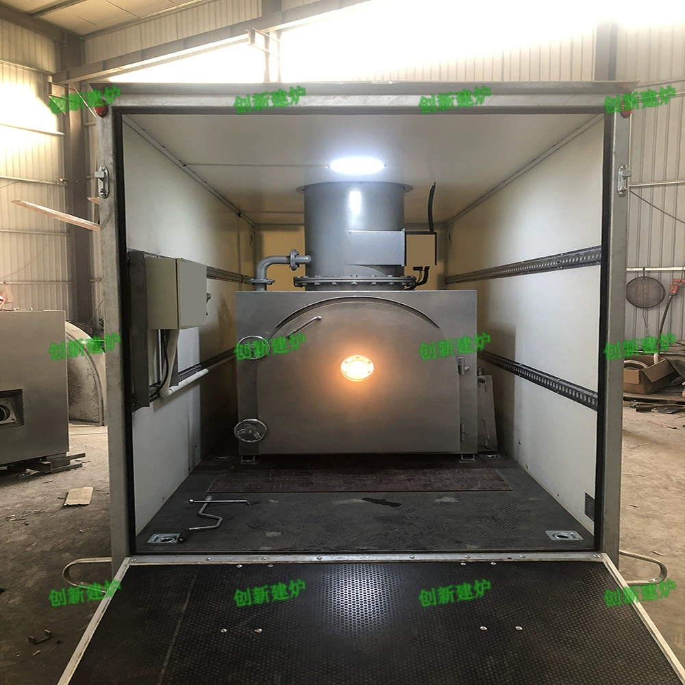 Крематоры для домашних животных, установленные на транспортном средстве, мусоросжигатели тушек животных Больные и мертвые кошки и собаки Безвредные мусоросжигатели Прямые поставки с завода