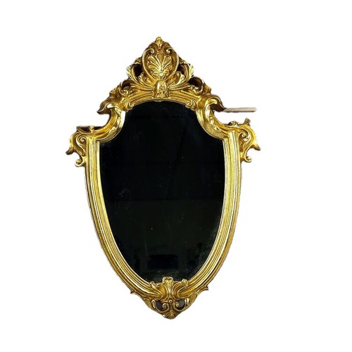 Directly supplied European-style carved frame, retro distressed gold frame makeup mirror, decorative wall hanging wall photography props