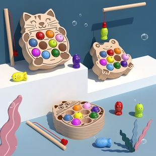 Multifunctional Magnetic Fishing Toys for Young Kidsren 1-2 Years Old, 3 Boys and Girls, One and a Half Year Old Baby Early Education Brain-Moving Puzzle